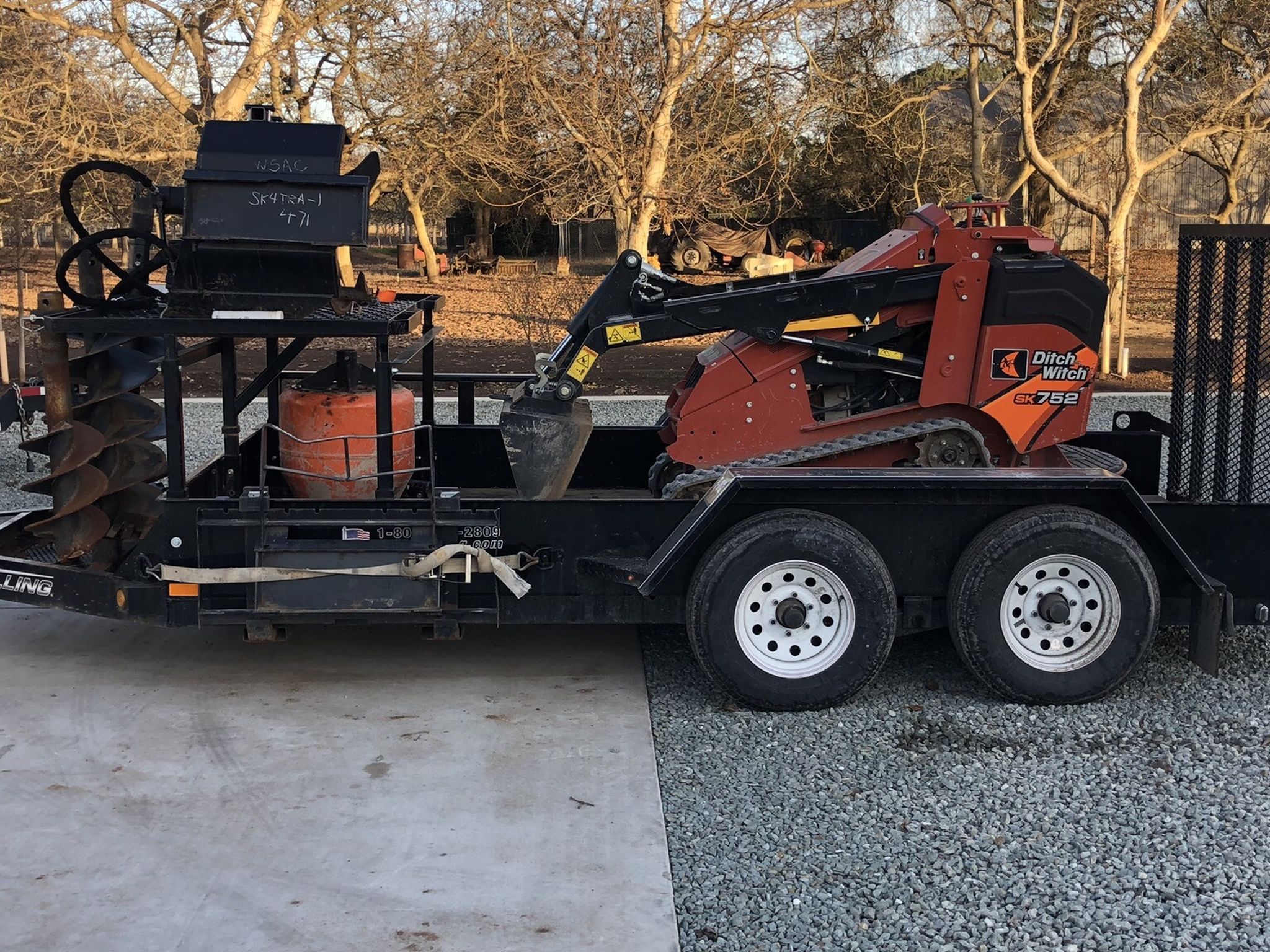 Skid Steer W/Attachments Operated