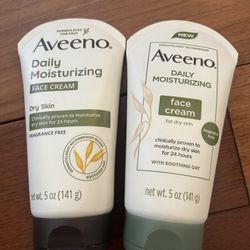 aveeno daily moisturizing face cream $5 each