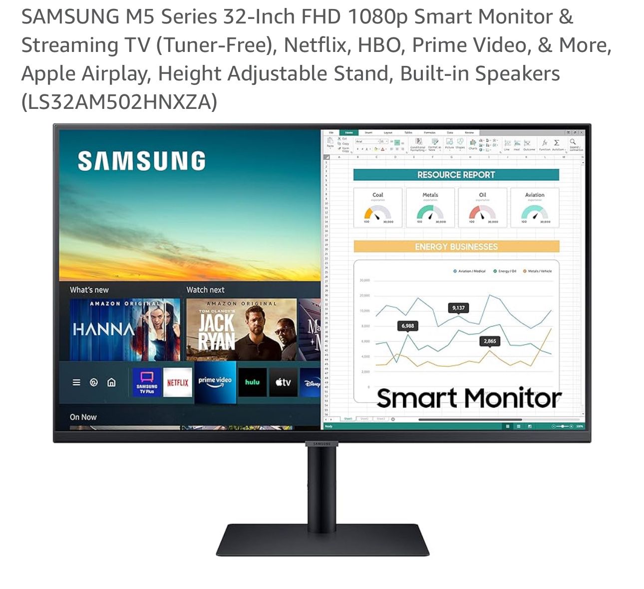 Samsung M5 Series 32-inch FHD Smart Monitor
