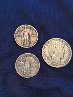 Barber Seated and Standing  Liberty Better Dates Early 90% Silver American Coins !