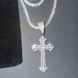 Icy Cross Tennis Chain💎