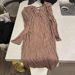 Tan dress Size M