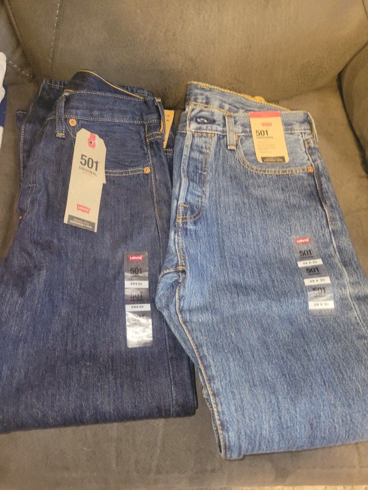 New Levi 501 Original 2 Pairs