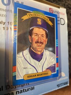 Donruss Diamond Kings 1990 #16 Edgar Martinez/ ERROR CARD/NO PERIOD (.)AFTER INC