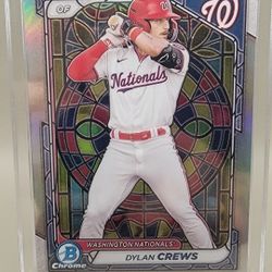 2024 Bowman Chrome Dylan Crews Etched In Glass SP