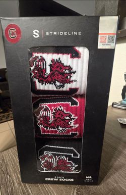 Strideline South Carolina Gamecocks Crew Socks 3-Pack