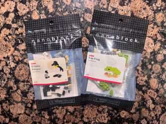 Lego Style Nanoblock Penguin & TreeFrog NEW