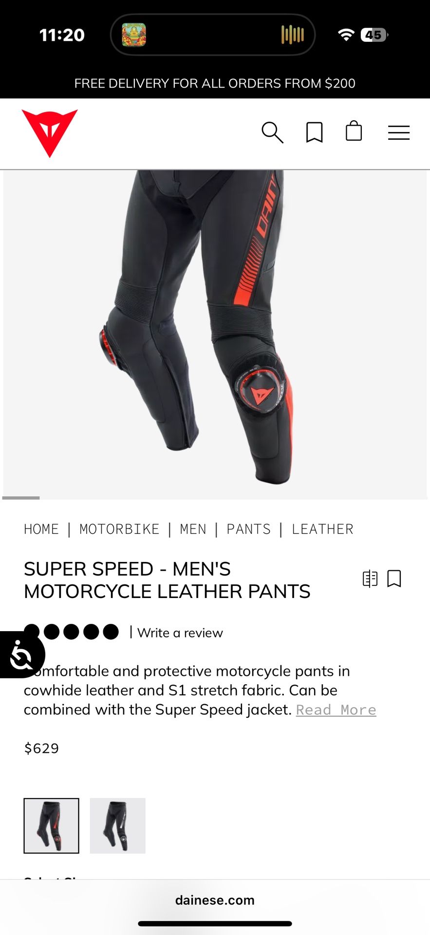 Dainese Súper Speed Track Pants.