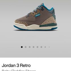 Toddler Jordan 3 Olive Grey