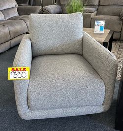 Gray accent chair