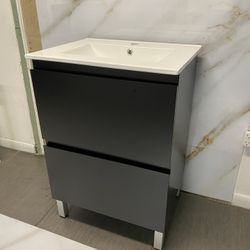END OF YEAR SALE ~ Modern PVC Bathroom Vanity - 24 inches