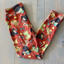 Disney Minnie Bow print leggings OS
