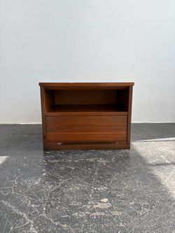 Vintage Mid-Century Modern Wood Nightstand / End Table with Drawer – $50 Each