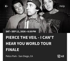 Pierce the Veil Concert Tickets -  Petco Park 09/12/2026