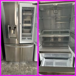36 Wide Stainless Steel French Door Refrigerator 
