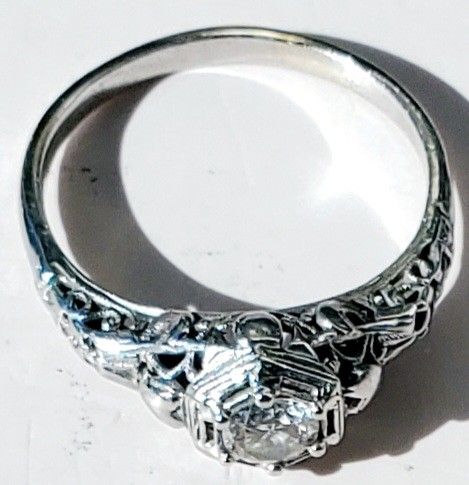 Vintage Style CustomWhite Gold Diamond RING