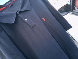 5XL Men's Black & Red U.S. Polo Assn. Ultimate Pique