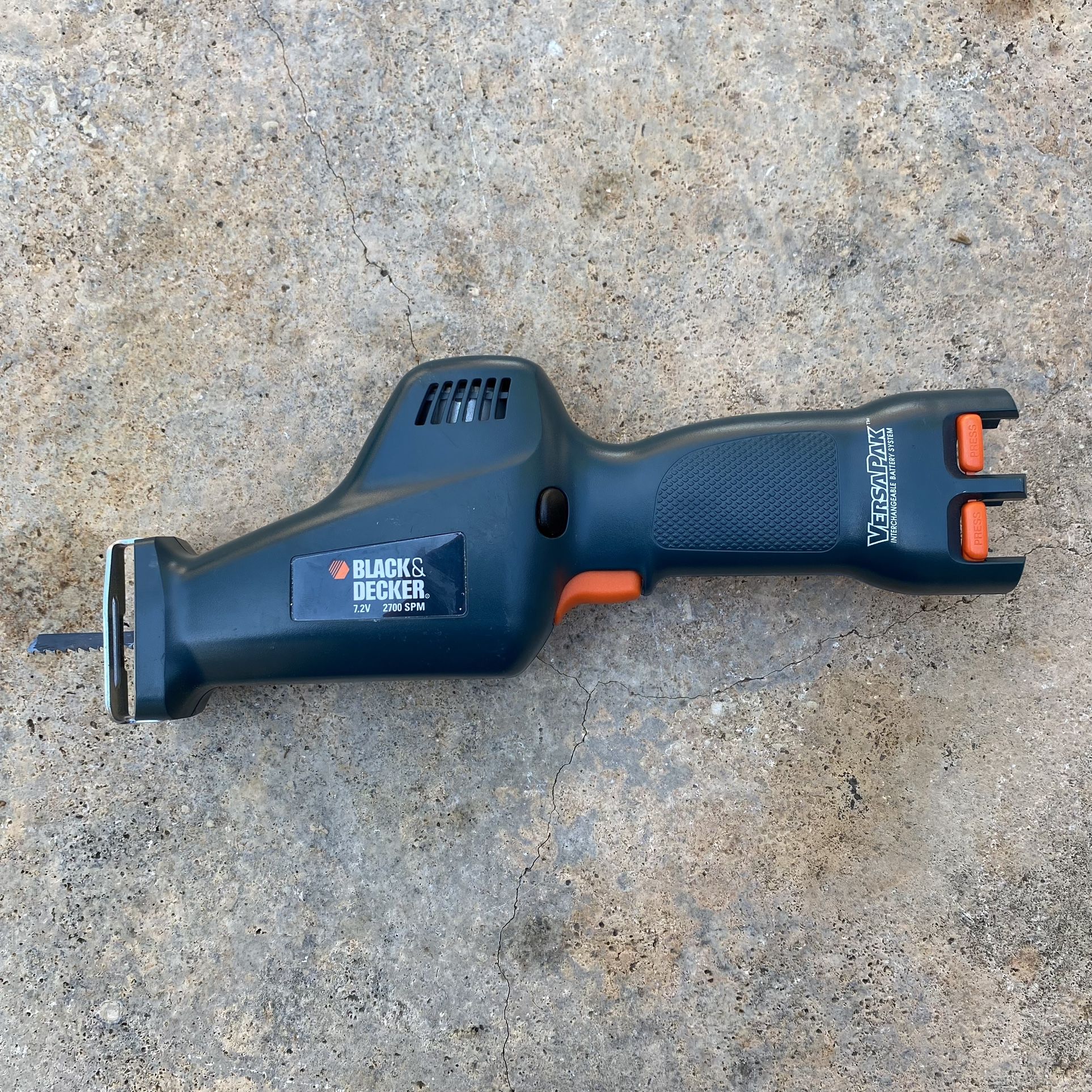 Black & Decker VP650 VersaPak Reciprocating 7.2V 2700 SPM Jig Saw Tool Only
