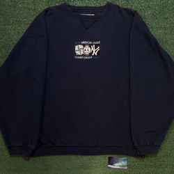 Vintage 2000s Seattle Mariners vs New York Yankees 2000 American League championship series crewneck