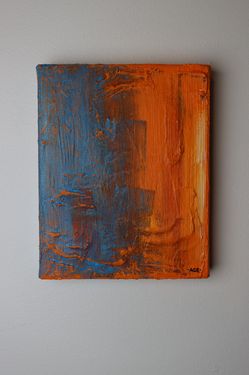 Abstract acrylic painting
