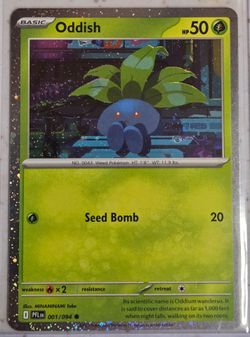 Pokemon TCG Oddish 001 Gloom 002 & Vileplume 003 Cosmo Holo Promo Set
