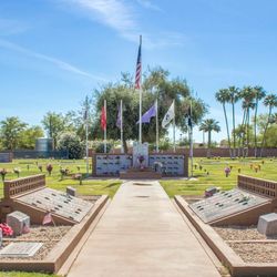 Valley Of The Sun Cemetery In The Veterans Garden Of Honor Burial Plot