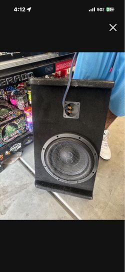 Subwoofer in Carpeted Speaker Box