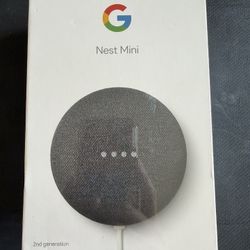 Google Nest Mini 2nd Gen – Brand New Sealed (Charcoal)