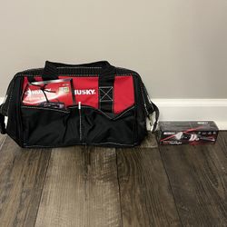 Tool Bag And Flashlight 