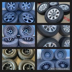 SETS OF WHEELS AND TIRES …..