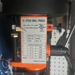 5 Speed Drill Press Model ZJ4113