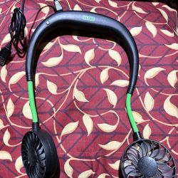 Uline H-8150 rechargeable portable neck fan