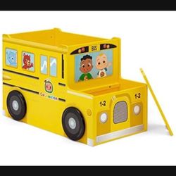 CoComelon School Bus Toy Box Delta Children CoComelon School Bus Toy Box - Greenguard Gold Certified  New in the box