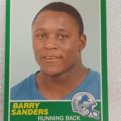 Barry Sanders Rookie Card Score