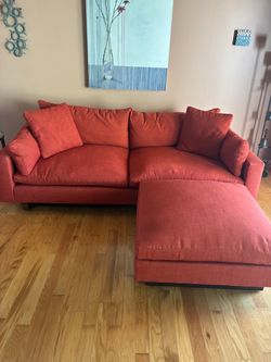 Custom made sofa and ottoman