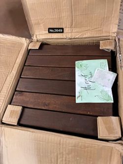 27PCS - Easy Snap Interlocking Deck Tiles for Patio Poolside Balcony Decor - All Weather Waterproof Flooring for Indoor & Outdoor