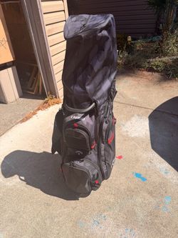 Callaway Cargo Golf Cart Bag Black/Camo/Red