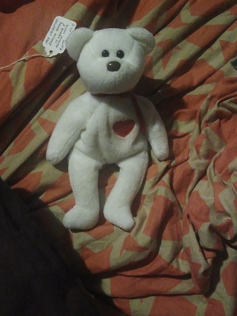 1993 Valentino Beanie Baby W/Errors& Brown Nose