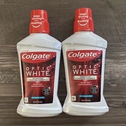 Colgate Optic White Icy Fresh Mint Mouthwash 16 Fl Oz $3 Each 