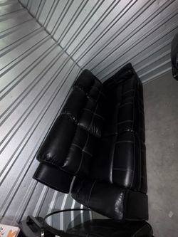 Sofa set with blue Led lights
