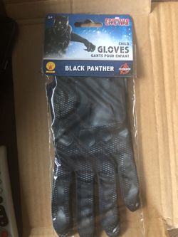 Kids black panther civil war gloves