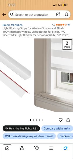 Light blocking strip