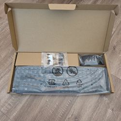 Office Keyboard w/ Flat Keys & Mouse