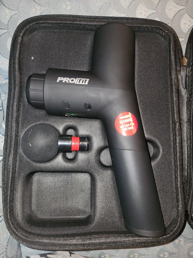 Tzumi FitRx Portable Muscle Massage Gun with Carrying Case. 