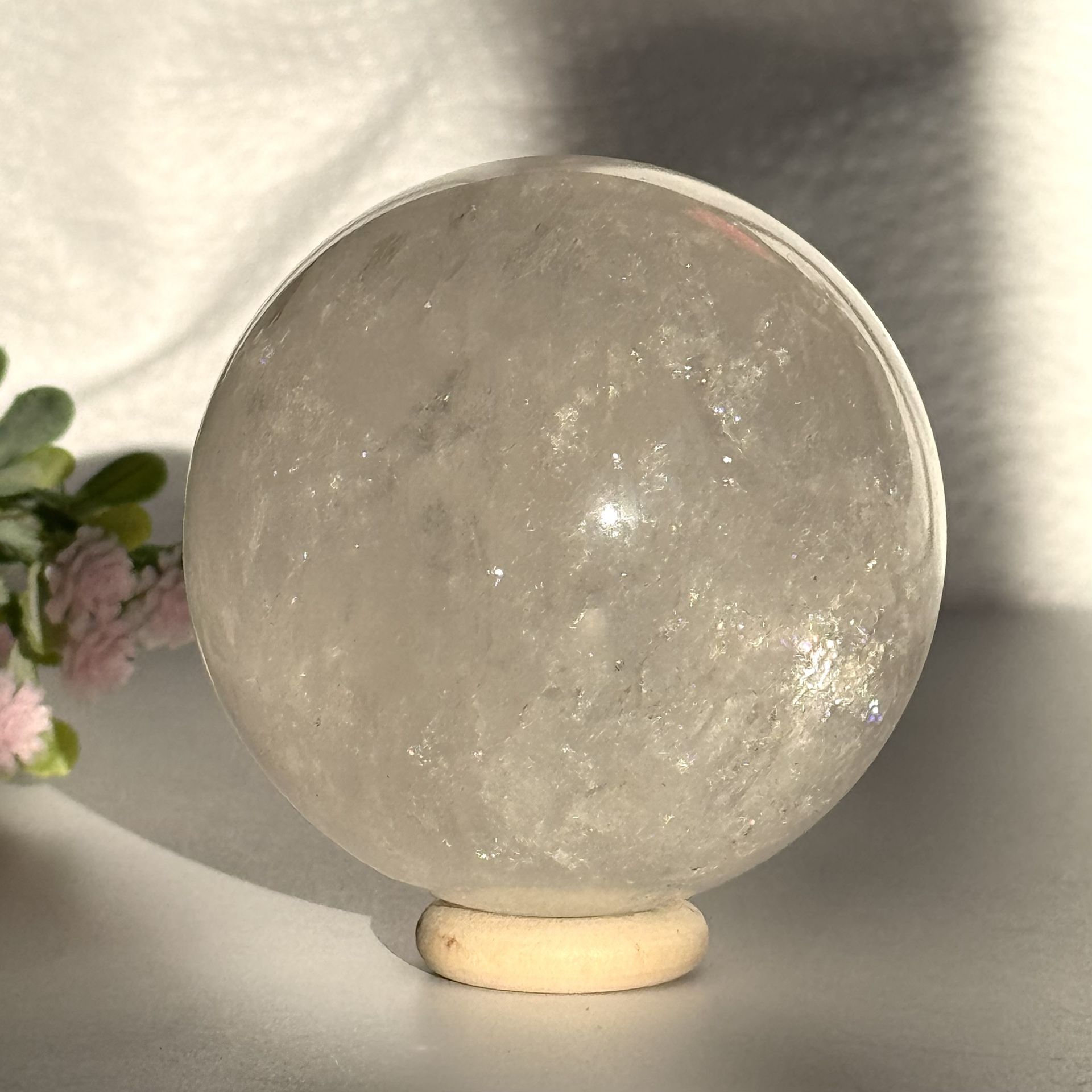 Clear Quartz Sphere π