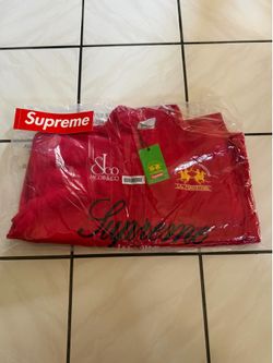 Supreme La Martina Jacob & Co Zip Up Sweatshirt Red Size Medium FW26 Brand New