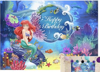 Little Mermaid Backdrop