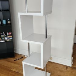White shelving case