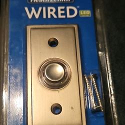 Wired l e d nickel plated doorbell ringer