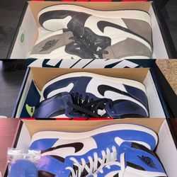 Jordan 1 High Retro OG Lot! 3 pairs included!!